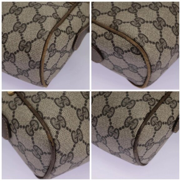 GUCCI GG Supreme Web Sherry Line Shoulder Bag PVC Beige Green Red Auth ep7185 - Picture 16 of 16